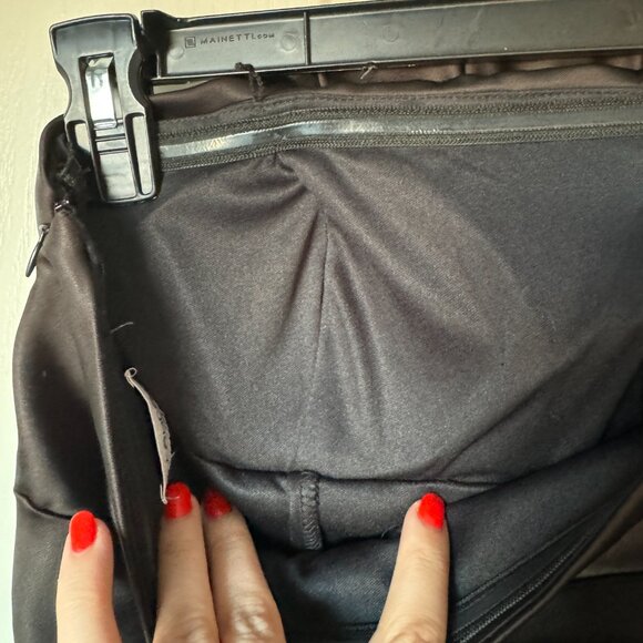 Black Rouched Strapless Mini Dress - Lined and built in cups with hidden zipper - Picture 5 of 6